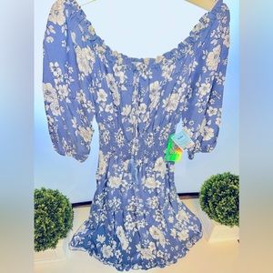 NEW GIRL’S BLUE JUSTIFY JUNIORS DRESS/ SIZE:M